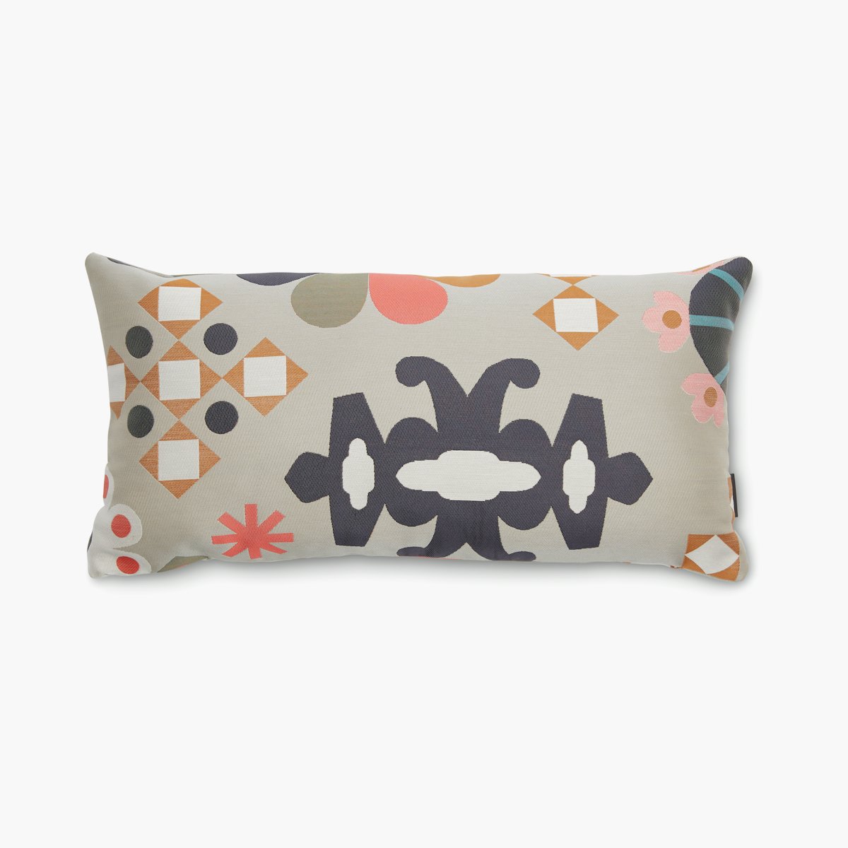 Mela Lumbar Throw Pillow by Sonnhild Kestler