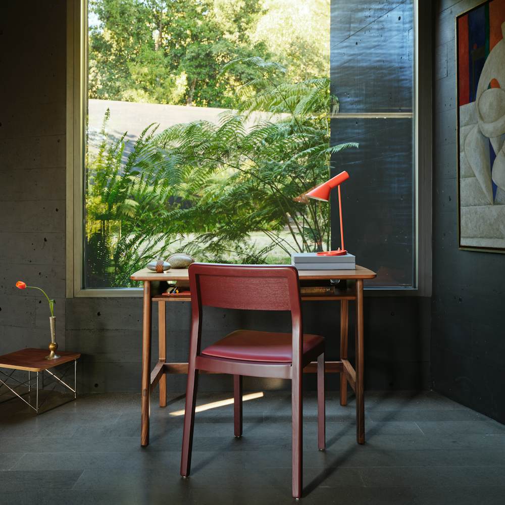 Dulwich Desk in Walnut and Note Side Chair