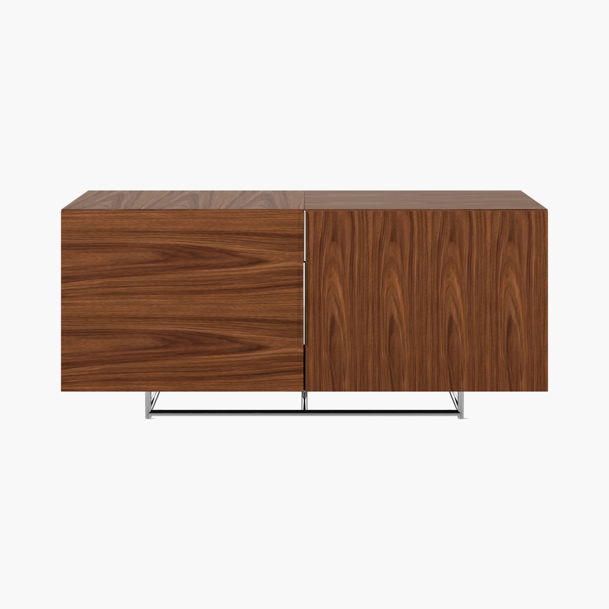 Domino Credenza, Shelf Storage